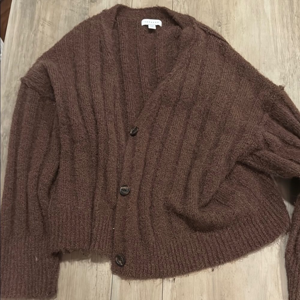 Cozy Brown Cardigan Sweater